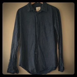 Zara striped denim shirt
